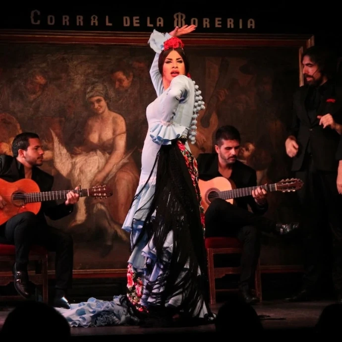 An authentic flamenco evening at the world-renowned Corral de la Morería, where dance, song, and guitar converge into Spanish passion.