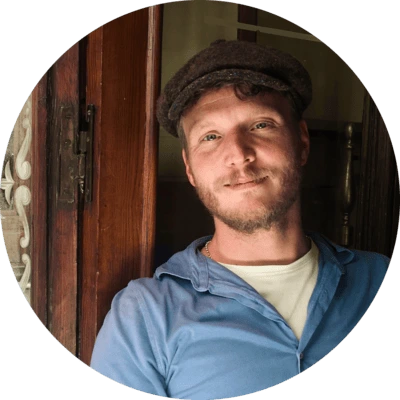 Founder of Hemels Madrid DMC in a traditional tapas bar in Madrid.