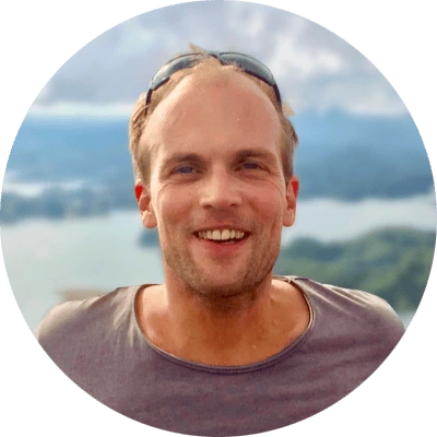 Official guide Geza at a beautiful panoramic viewpoint.